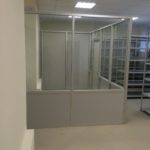 Офисные перегородки с раздельным заполнением - стекло и ЛДСП Гомель